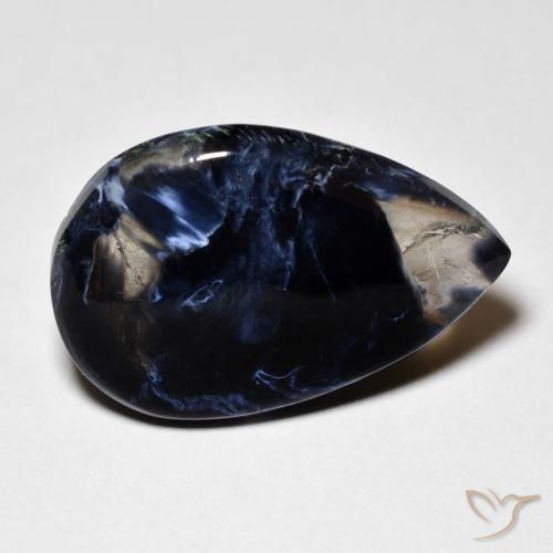 8.44 ct Multicolor Pietersite Stone, Natural Pietersite in Pear Cabochon Shape for Sale