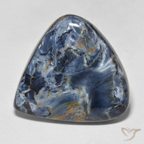 25.09ct Natural Multicolor Pietersite, Pear Shape, Opaque