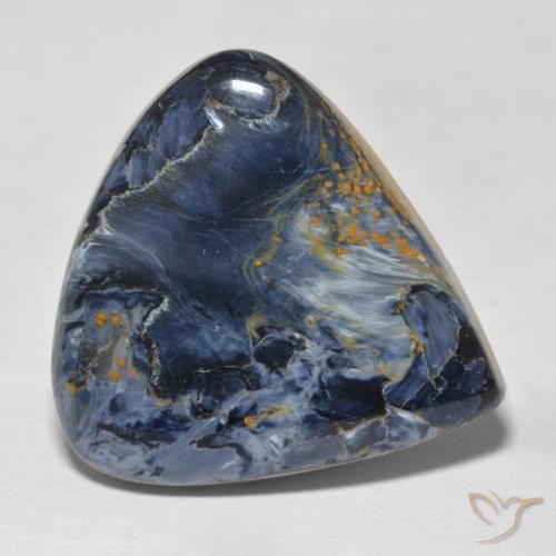 25.09 ct Multicolor Pietersite Stone, Natural Pietersite in Pear Cabochon Shape for Sale