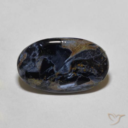 Pietersita Multicolor Ovalada de 16,3 x 10,1mm de Namibia, peso de 3.36 ct, piedra preciosa natural No tratado en Opaco Clarity, Pietersita Cabujón Óvalo de 1 pieza - Color: Multicolor, dureza Mohs de 6.5 - 7 Adecuado para joyas de uso diario, Photo A