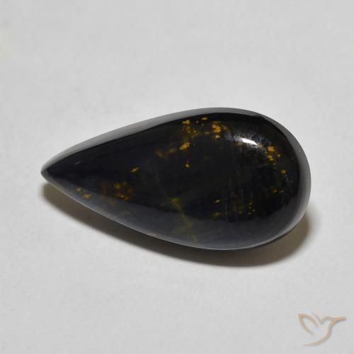 3.86 ct Multicolor Pietersite Stone, Natural Pietersite in Pear Cabochon Shape for Sale