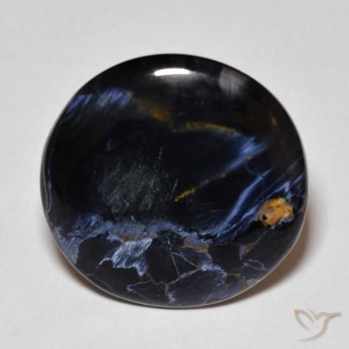 18,8mm Pietersite multicolore Cabochon rotondo dalla Namibia, peso di 8,06 ct, pietra preziosa naturale non trattati in purezza Opaque, Pietersite 1pz - il colore è Multicolore, durezza Mohs di 6,5 - 7 adatto per gioielli da indossare ogni giorno, Photo A