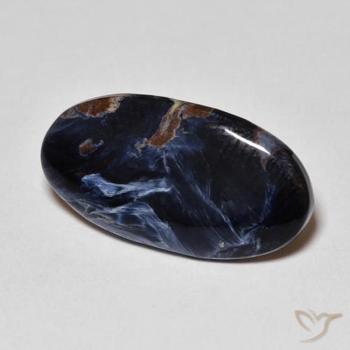 5.06 ct Multicolor Pietersite Stone, Natural Pietersite in Oval Cabochon Shape for Sale