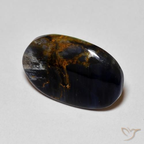 4.59 ct Multicolor Pietersite Stone, Natural Pietersite in Oval Cabochon Shape for Sale
