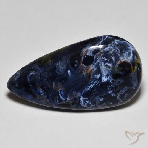 11.27ct Natural Multicolor Pietersite, Pear Shape, Opaque