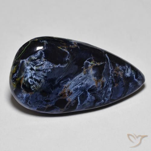 11.27 ct Multicolor Pietersite Stone, Natural Pietersite in Pear Cabochon Shape for Sale