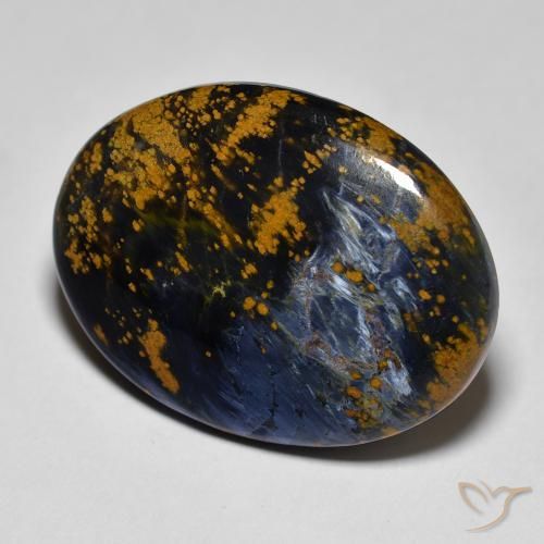 14.23 ct Multicolor Pietersite Stone, Natural Pietersite in Oval Cabochon Shape for Sale