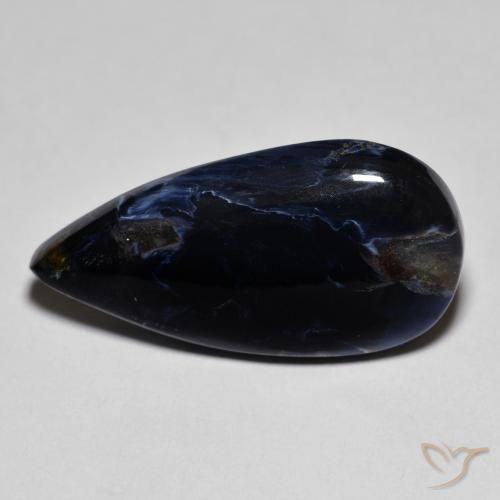 8.60ct Natural Multicolor Pietersite, Pear Shape, Opaque