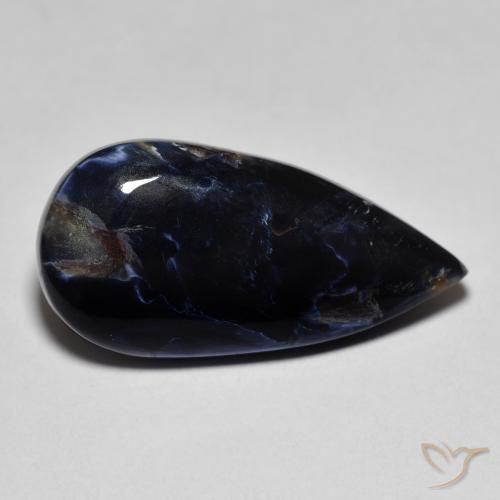 8.60 ct Multicolor Pietersite Stone, Natural Pietersite in Pear Cabochon Shape for Sale