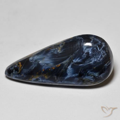 13.82ct Natural Multicolor Pietersite, Pear Shape, Opaque