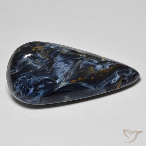 13.82 ct Multicolor Pietersite Stone, Natural Pietersite in Pear Cabochon Shape for Sale