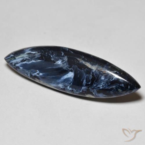 9.03 ct Multicolor Pietersite Stone, Natural Pietersite in Marquise Cabochon Shape for Sale