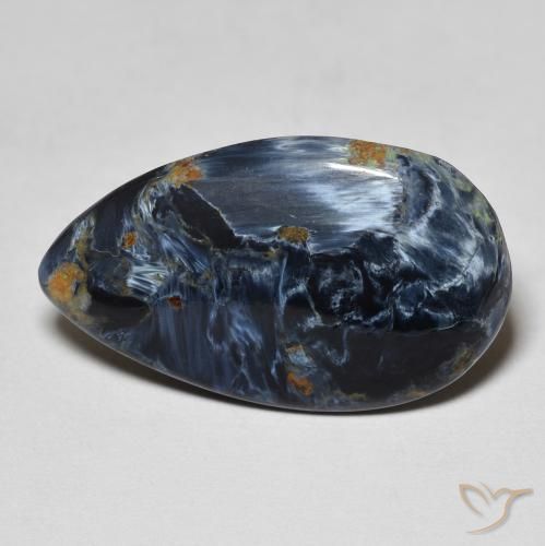 8.10ct Natural Multicolor Pietersite, Pear Shape, Opaque