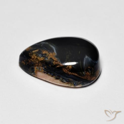 Pietersite Gemstone in 13.7 x 7.7 mm Size for Sale, Pietersite Stone in Multicolor Color