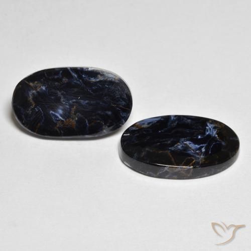 10.39 ctw Multicolor Pietersite Stones, Natural Pietersite in Oval Cabochon Shape for Sale
