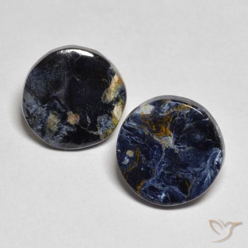 4.46ctw Natural Multicolor Pietersite, Round, Opaque