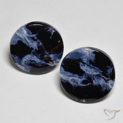 9.87ctw Natural Multicolor Pietersite, Round, Opaque