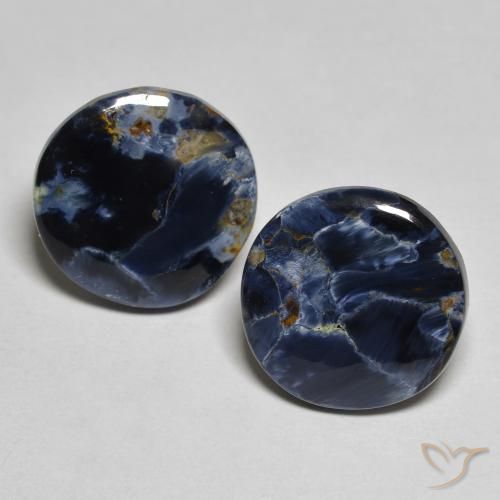 7.02ctw Natural Multicolor Pietersite, Round, Opaque