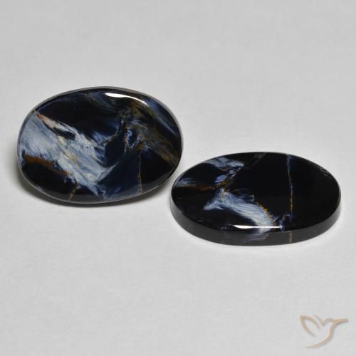 10.22 ctw Multicolor Pietersite Stones, Natural Pietersite in Oval Cabochon Shape for Sale