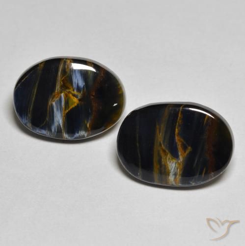 5.37 ct Oval Pietersite, 12.5 x 9 mm From Namibia, Photo A