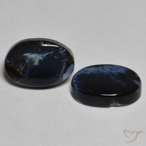 4.94 ctw Multicolor Pietersite Stones, Natural Pietersite in Oval Cabochon Shape for Sale