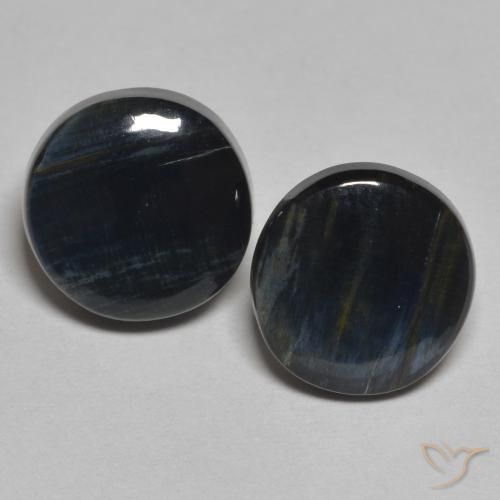 5.28ctw Natural Multicolor Pietersite, Round, Opaque