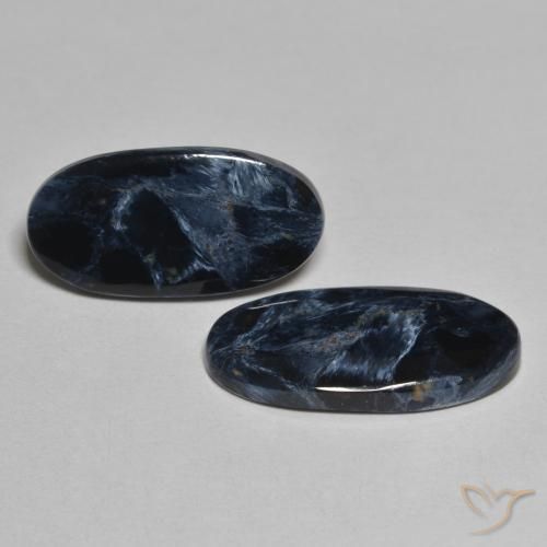 7.77 ctw Multicolor Pietersite Stones, Natural Pietersite in Oval Cabochon Shape for Sale