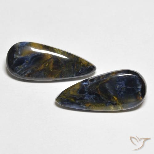 4.33 ct Pear Pietersite, 16 x 6.7 mm From Namibia, Photo A