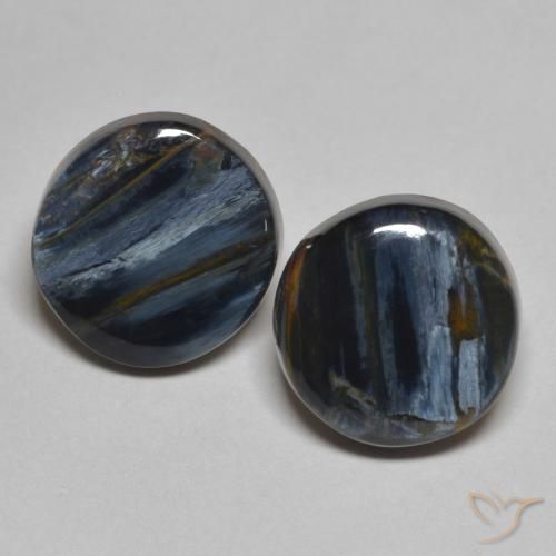 5.49ctw Natural Multicolor Pietersite, Round, Opaque