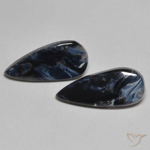 3.40ctw Natural Multicolor Pietersite, Pear Shape, Opaque
