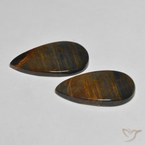 Pietersite Gemstones in 20.2 x 11.7 mm Size for Sale, Pietersite Stones in Multicolor Color