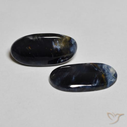 5.26 ctw Multicolor Pietersite Stones, Natural Pietersite in Oval Cabochon Shape for Sale