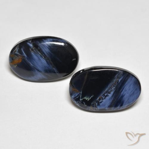 10.88 ct Oval Pietersite, 16.8 x 10.6 mm From Namibia, Photo A