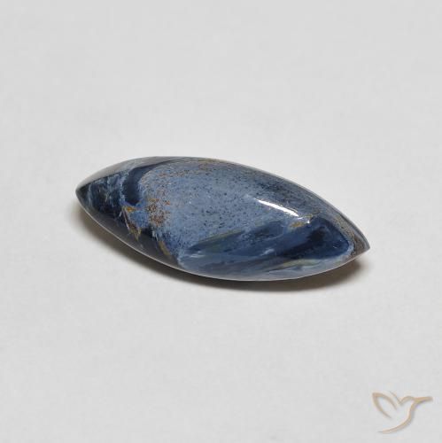 2.02 ct Multicolor Pietersite Stone, Natural Pietersite in Marquise Cabochon Shape for Sale