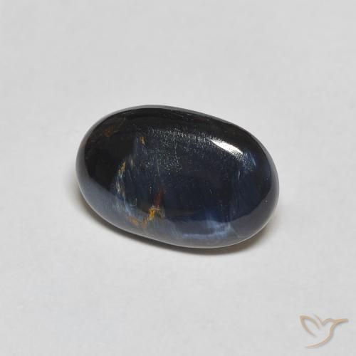 1.62 ct Multicolor Pietersite Stone, Natural Pietersite in Oval Cabochon Shape for Sale