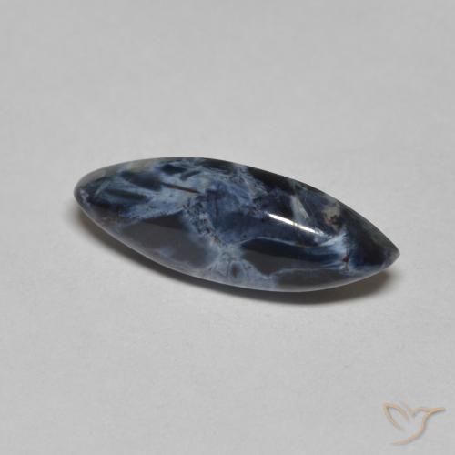 2.39 ct Multicolor Pietersite Stone, Natural Pietersite in Marquise Cabochon Shape for Sale