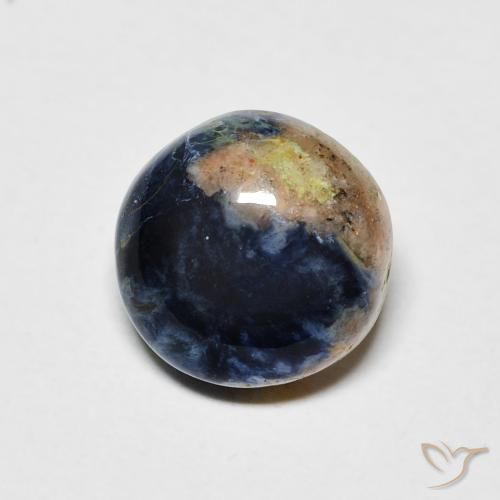 1.35 ct Multicolor Pietersite Stone, Natural Pietersite in Round Cabochon Shape for Sale