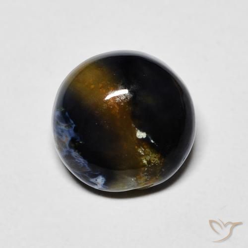 1.60ct Natural Multicolor Pietersite, Round, Opaque