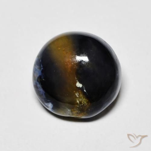 1.60 ct Multicolor Pietersite Stone, Natural Pietersite in Round Cabochon Shape for Sale