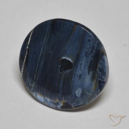 2.54 ct Multicolor Pietersite Stone, Natural Pietersite in Round Cabochon Shape for Sale