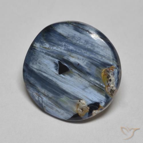 3.17 ct Multicolor Pietersite Stone, Natural Pietersite in Round Cabochon Shape for Sale