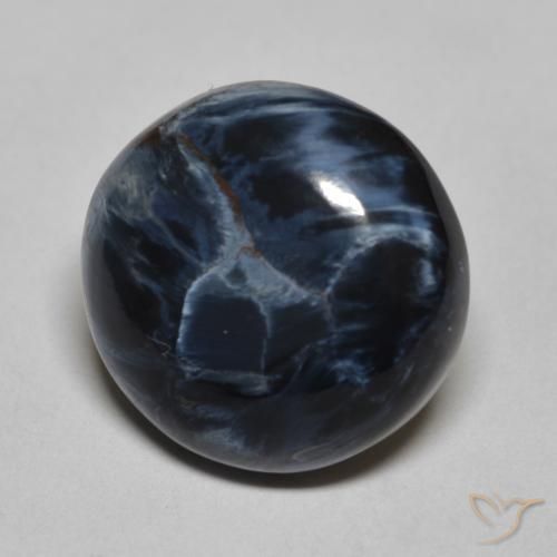 7.08 ct Multicolor Pietersite Stone, Natural Pietersite in Round Cabochon Shape for Sale