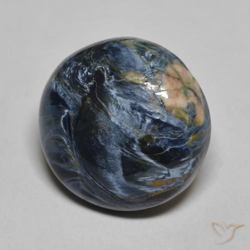 6.82 ct Multicolor Pietersite Stone, Natural Pietersite in Round Cabochon Shape for Sale