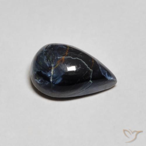 1.32 ct Multicolor Pietersite Stone, Natural Pietersite in Pear Cabochon Shape for Sale