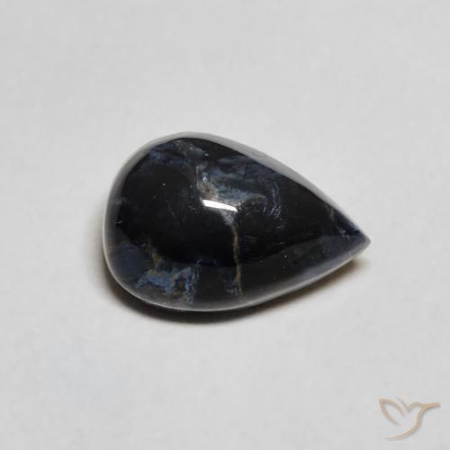 1.13 ct Multicolor Pietersite Stone, Natural Pietersite in Pear Cabochon Shape for Sale