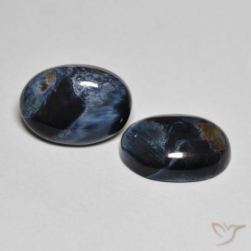 4.78 ctw Multicolor Pietersite Stones, Natural Pietersite in Oval Cabochon Shape for Sale