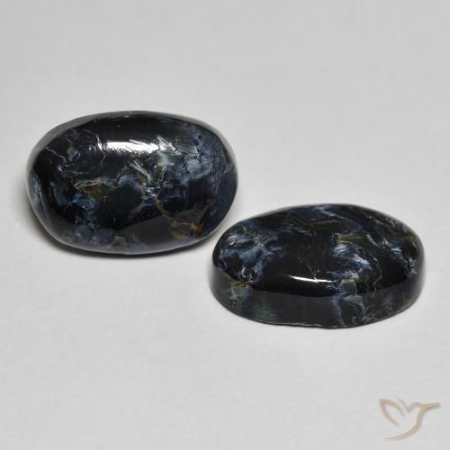 6.76 ctw Multicolor Pietersite Stones, Natural Pietersite in Oval Cabochon Shape for Sale