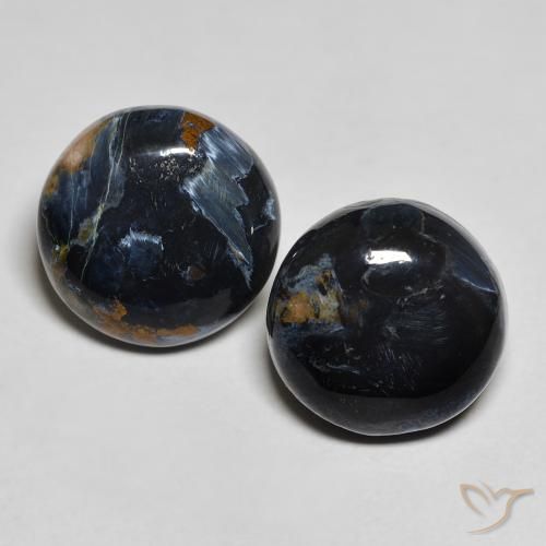 11.10ctw Natural Multicolor Pietersite, Round, Opaque