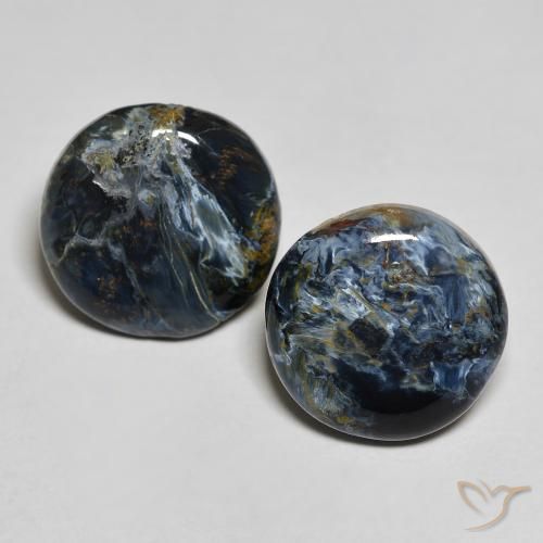 6.91ctw Natural Multicolor Pietersite, Round, Opaque