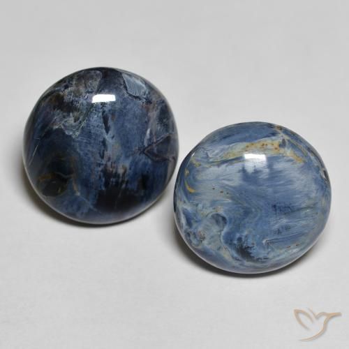 14.7 ct Round Pietersite, 14.4 mm From Namibia, Photo A